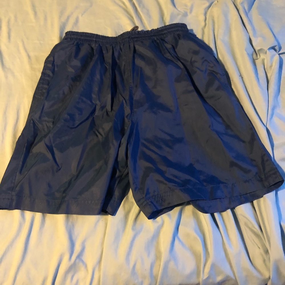 Blue swimming shorts